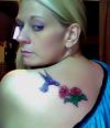 hummingbird pic tattoos for back